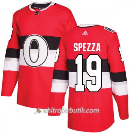 Män Ishockey Ottawa Senators Tröja Jason Spezza 19 Adidas 2017-2018 Röd Classic Authentic